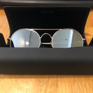 MVMT Mirrored Lens Circular Sunglasses